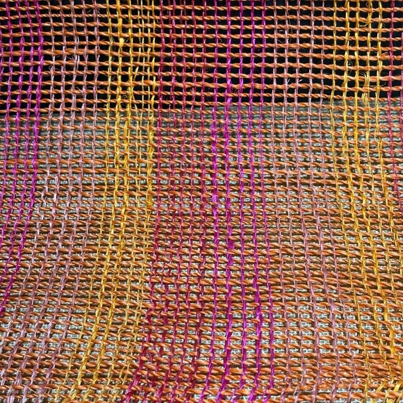 World Market Abaca Natural Jute Table Runner NWT 15" x 72" Open Weave BBQ Summer - Picture 4 of 8